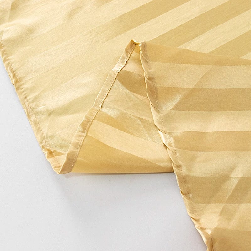 90" x 132" Satin Stripe Seamless Rectangular Tablecloth