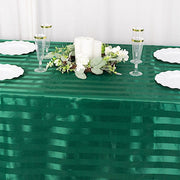 90" x 132" Satin Stripe Seamless Rectangular Tablecloth
