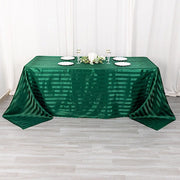 90" x 132" Satin Stripe Seamless Rectangular Tablecloth