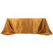 90" x 132" Satin Stripe Seamless Rectangular Tablecloth TAB_STN02_90132_GOLD