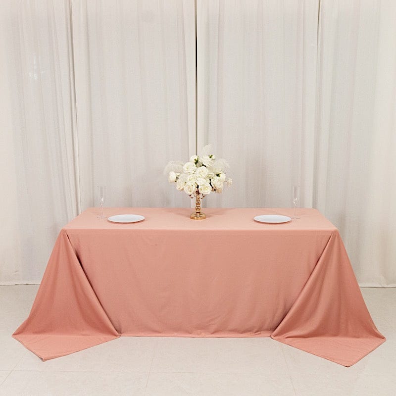 90" x 132" Scuba Polyester Rectangular Tablecloth