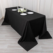 90" x 132" Scuba Polyester Rectangular Tablecloth