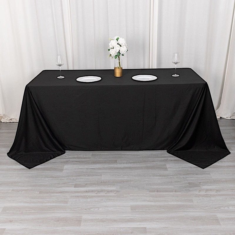 90" x 132" Scuba Polyester Rectangular Tablecloth