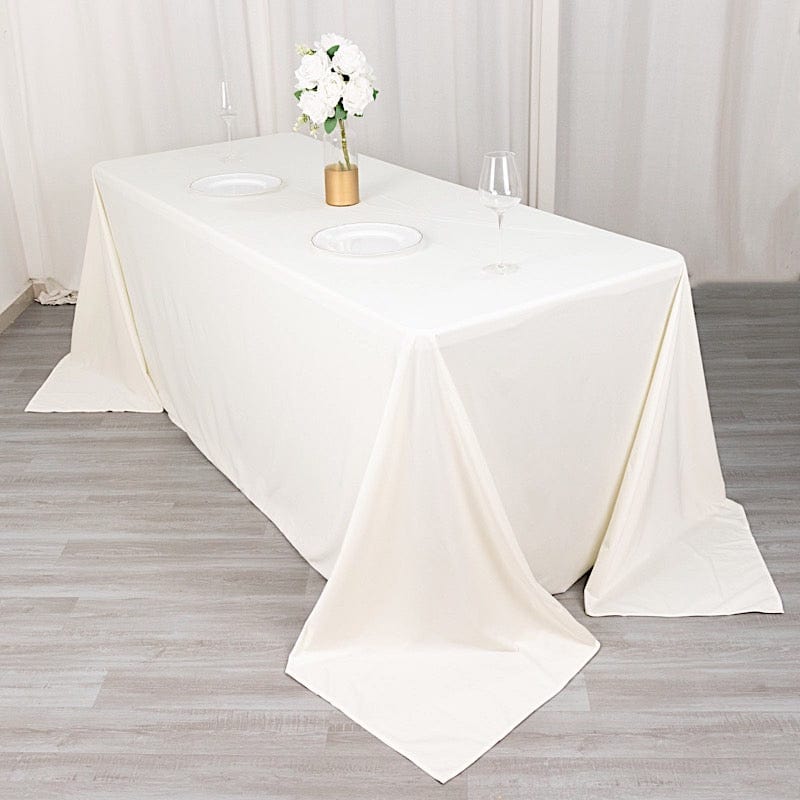 90" x 132" Scuba Polyester Rectangular Tablecloth