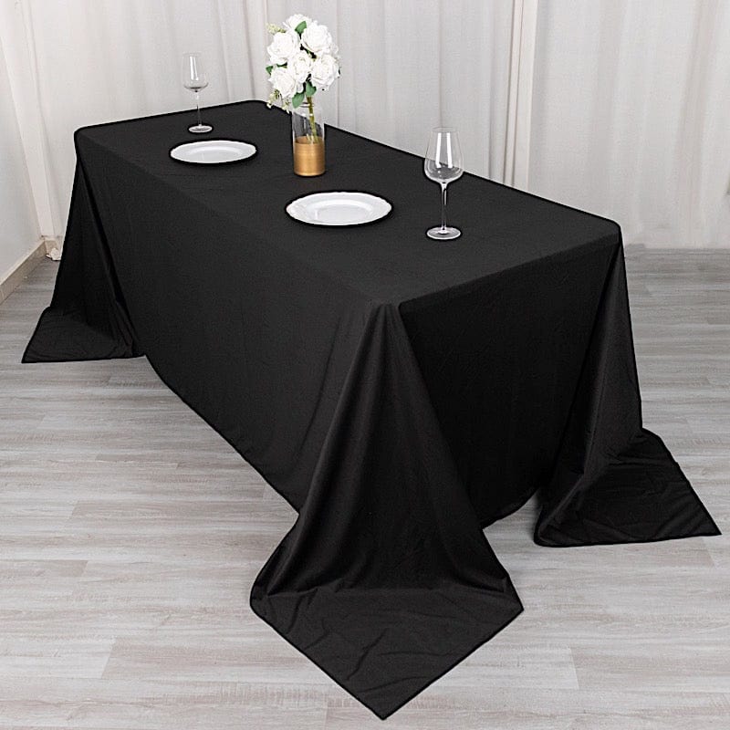90" x 132" Scuba Polyester Rectangular Tablecloth