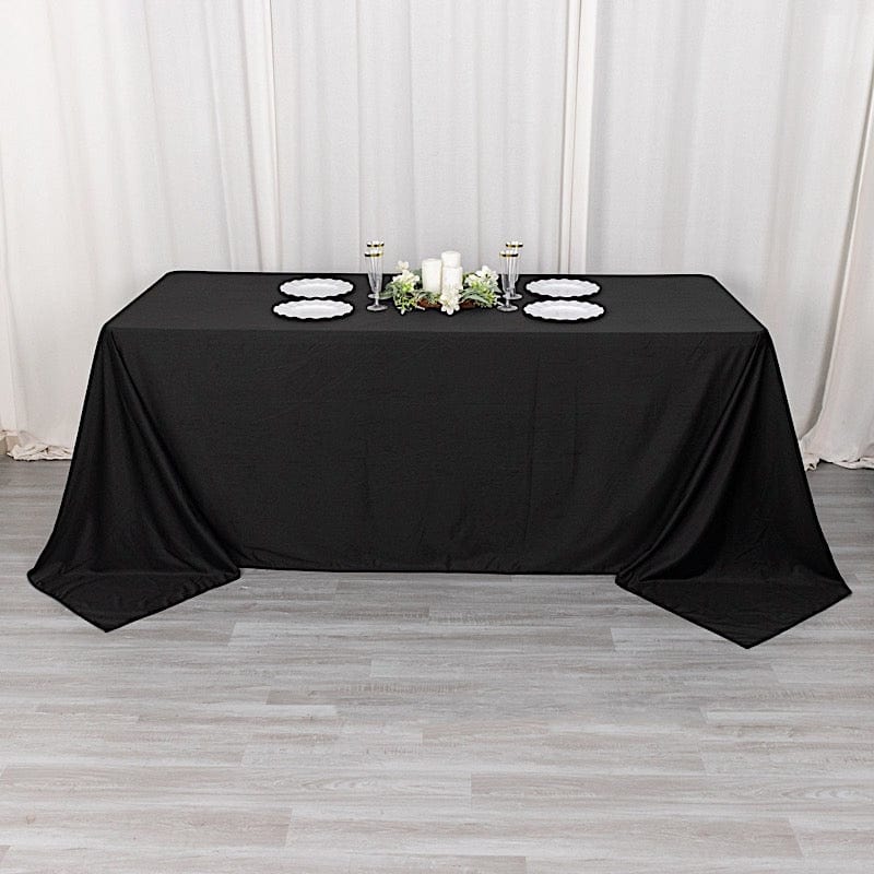 90" x 132" Scuba Polyester Rectangular Tablecloth