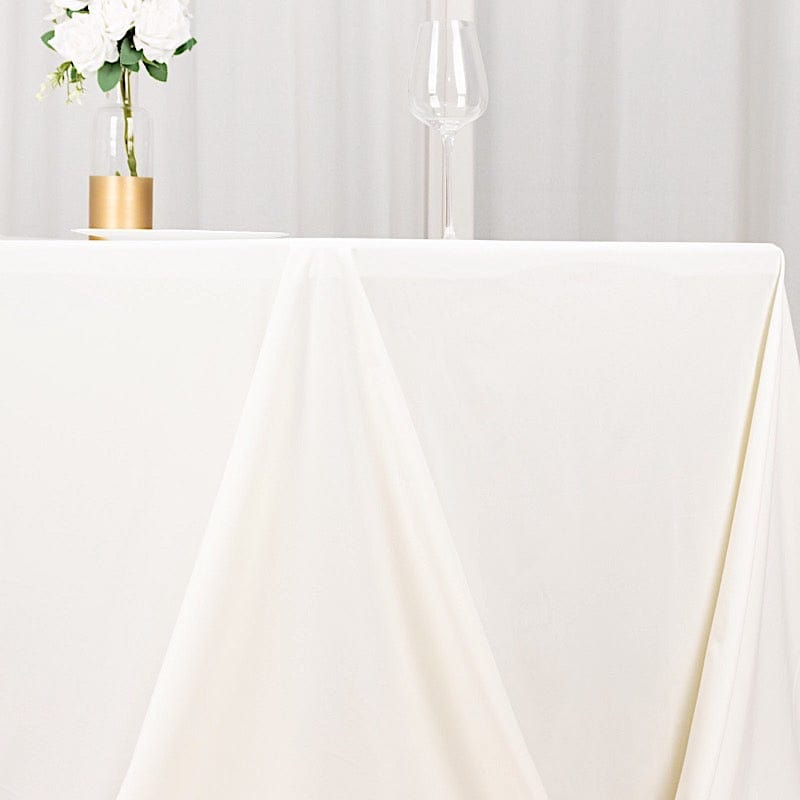 90" x 132" Scuba Polyester Rectangular Tablecloth