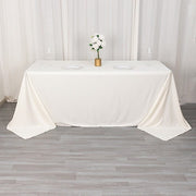 90" x 132" Scuba Polyester Rectangular Tablecloth