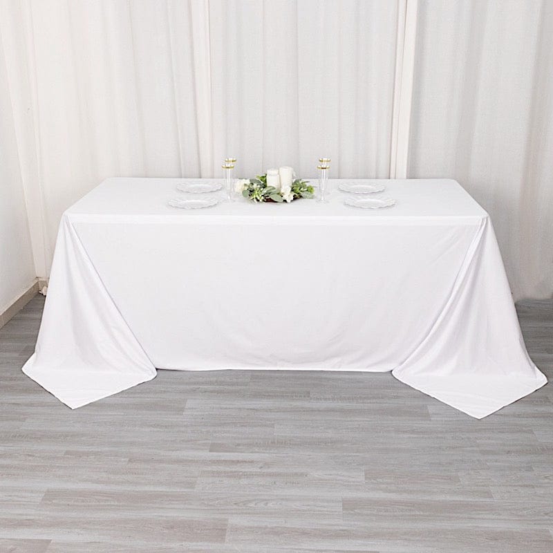 90" x 132" Scuba Polyester Rectangular Tablecloth