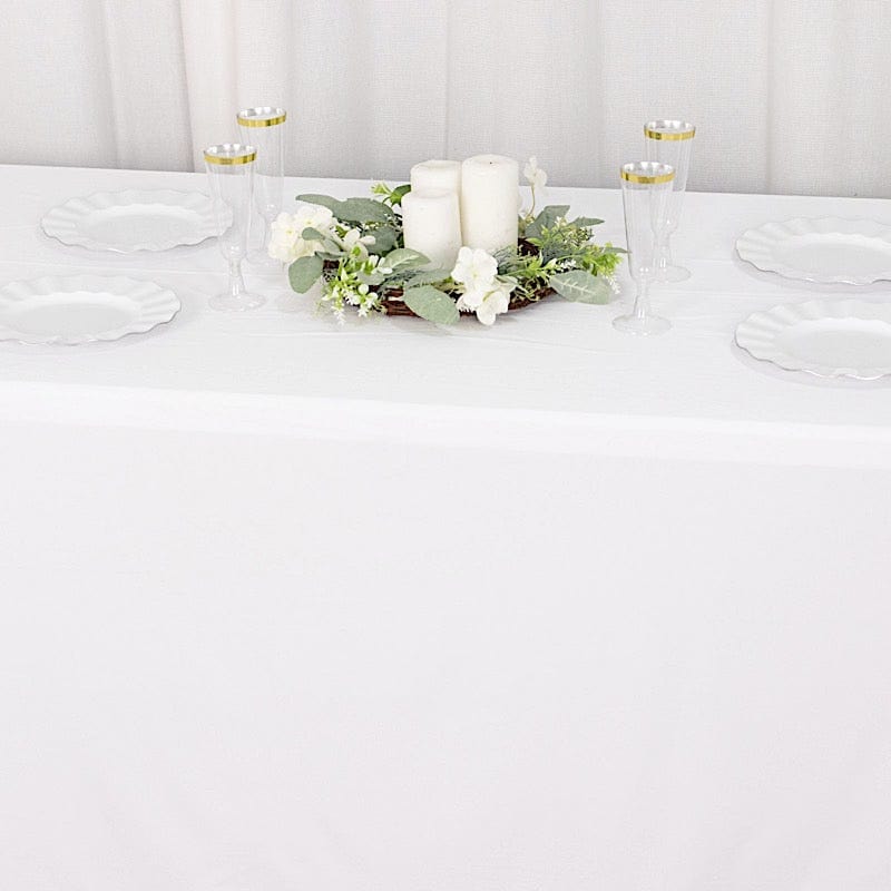 90" x 132" Scuba Polyester Rectangular Tablecloth