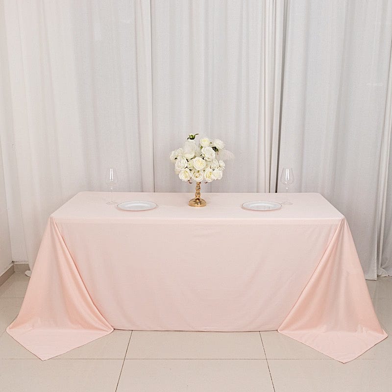 90" x 132" Scuba Polyester Rectangular Tablecloth