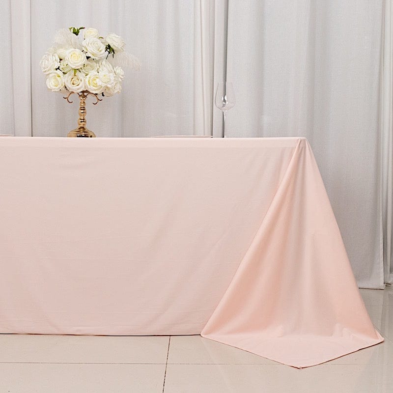 90" x 132" Scuba Polyester Rectangular Tablecloth