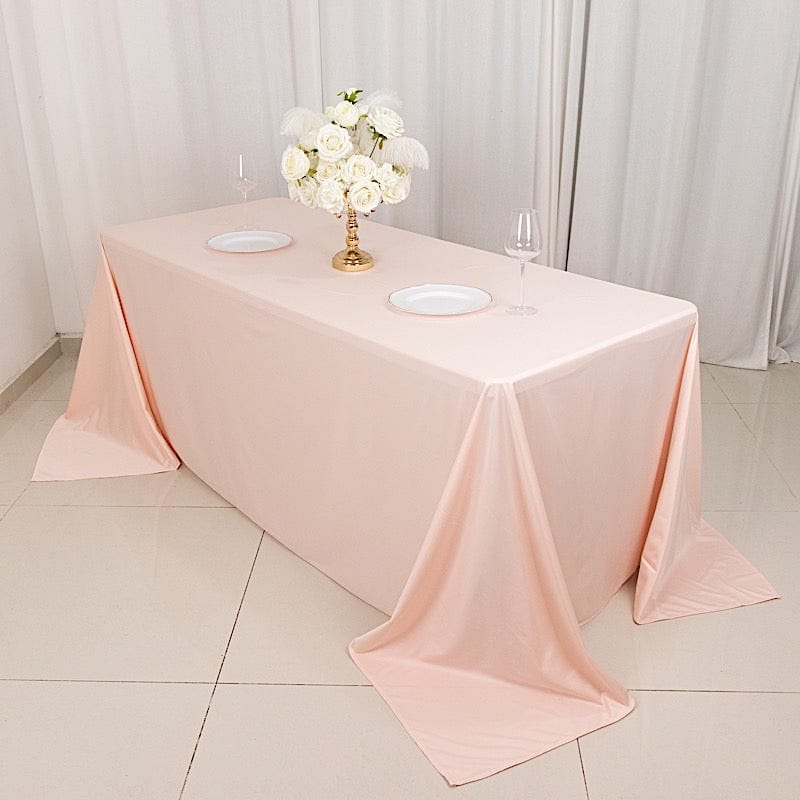 90" x 132" Scuba Polyester Rectangular Tablecloth