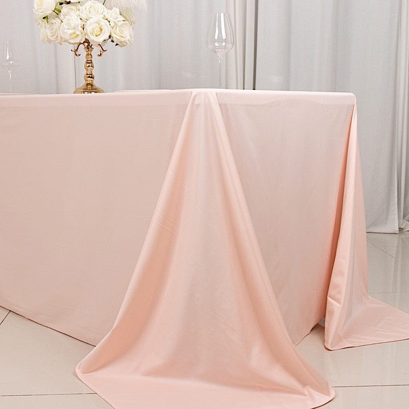 90" x 132" Scuba Polyester Rectangular Tablecloth