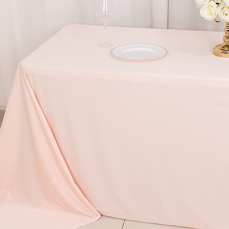 90" x 132" Scuba Polyester Rectangular Tablecloth