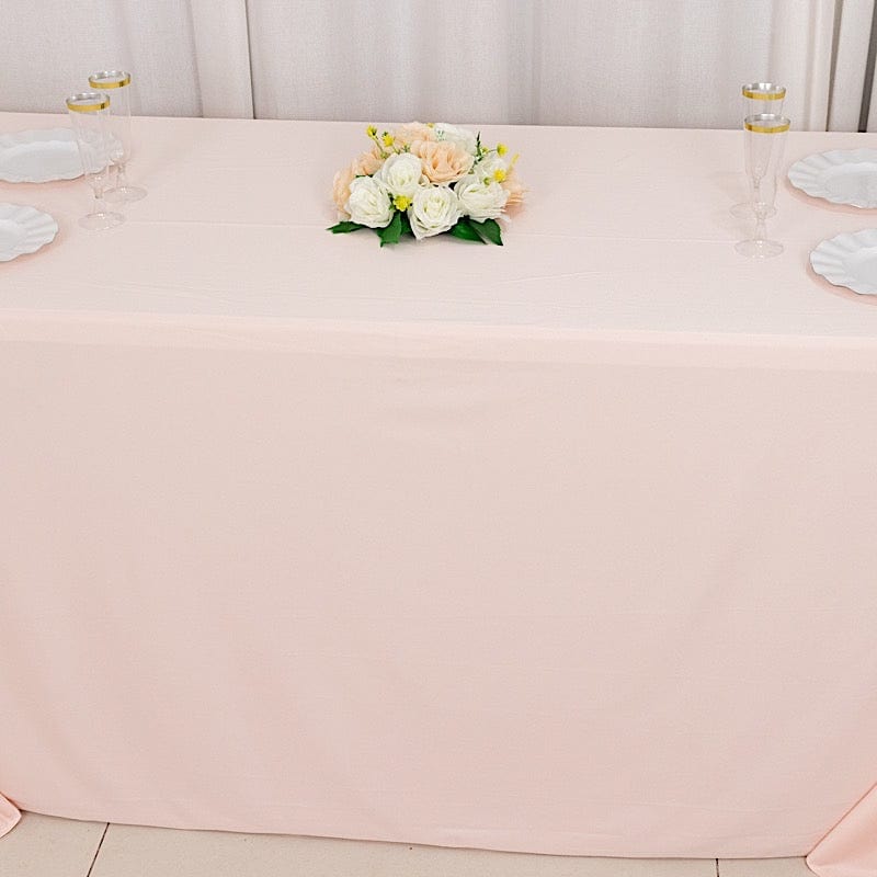 90" x 132" Scuba Polyester Rectangular Tablecloth