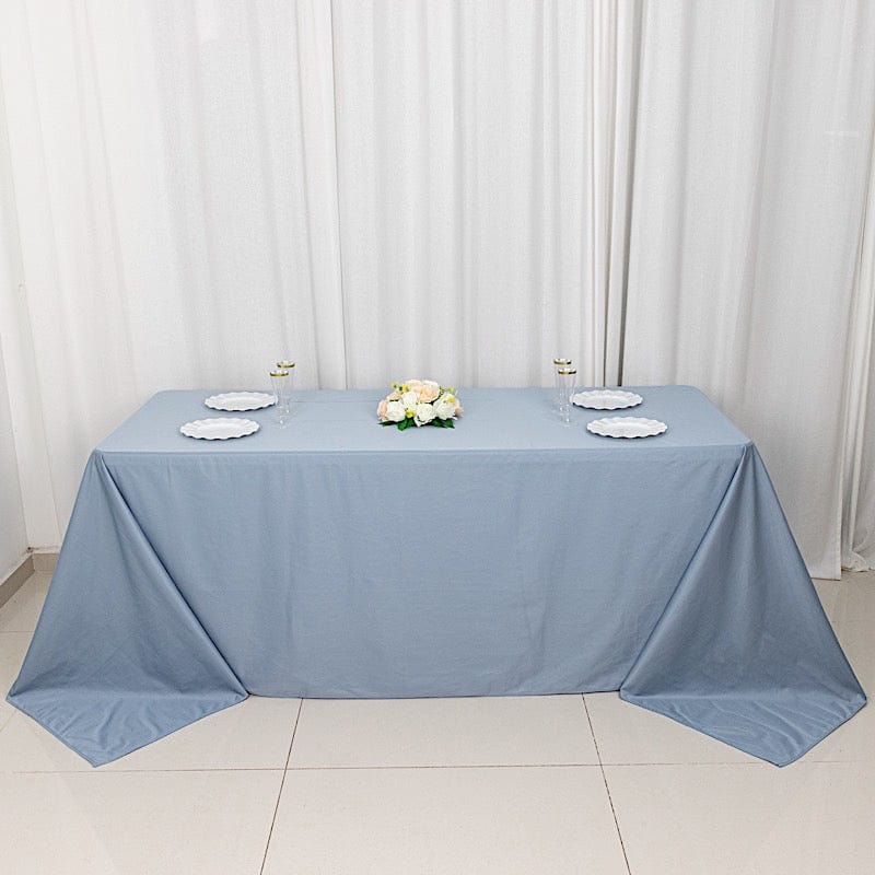 90" x 132" Scuba Polyester Rectangular Tablecloth