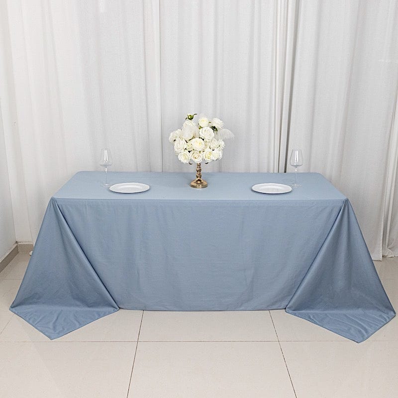 90" x 132" Scuba Polyester Rectangular Tablecloth
