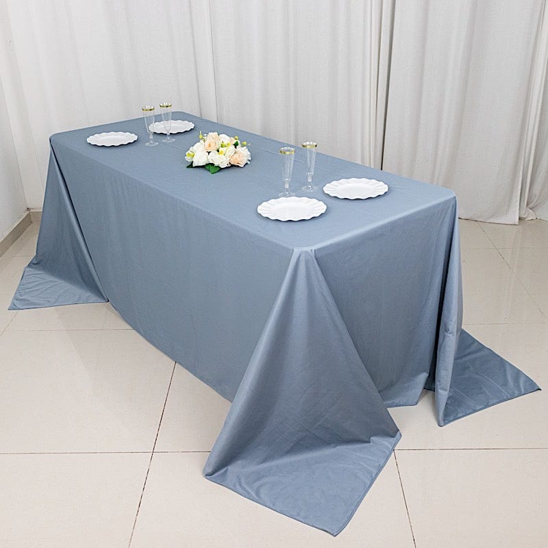 90" x 132" Scuba Polyester Rectangular Tablecloth