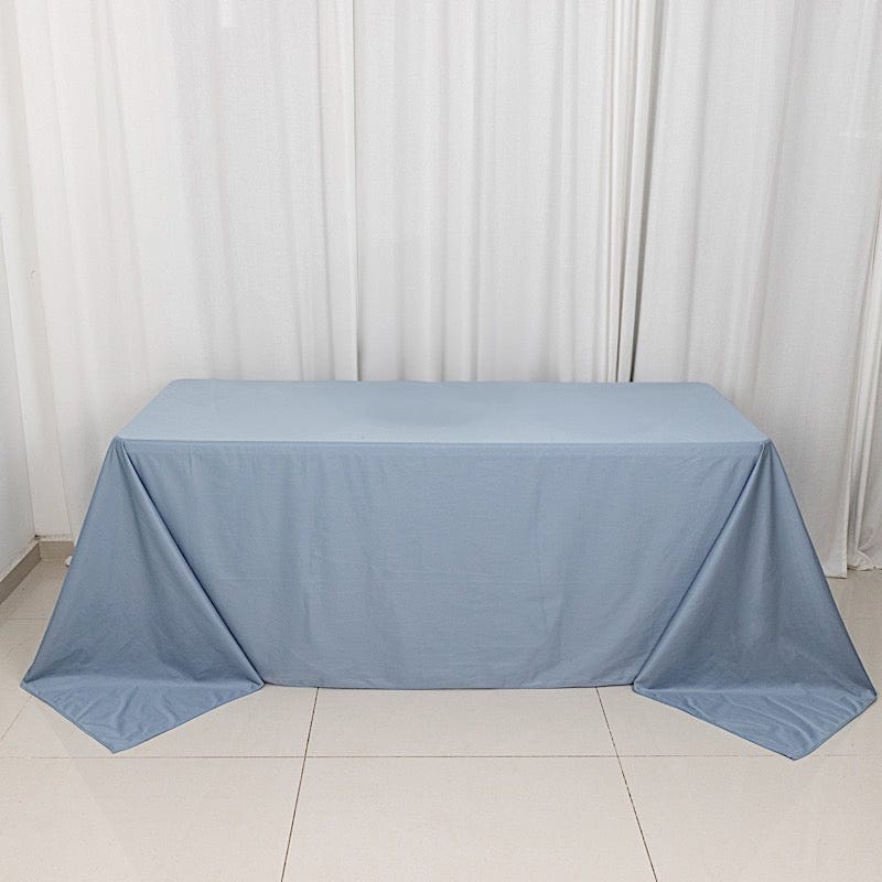 90" x 132" Scuba Polyester Rectangular Tablecloth