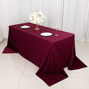 90" x 132" Scuba Polyester Rectangular Tablecloth