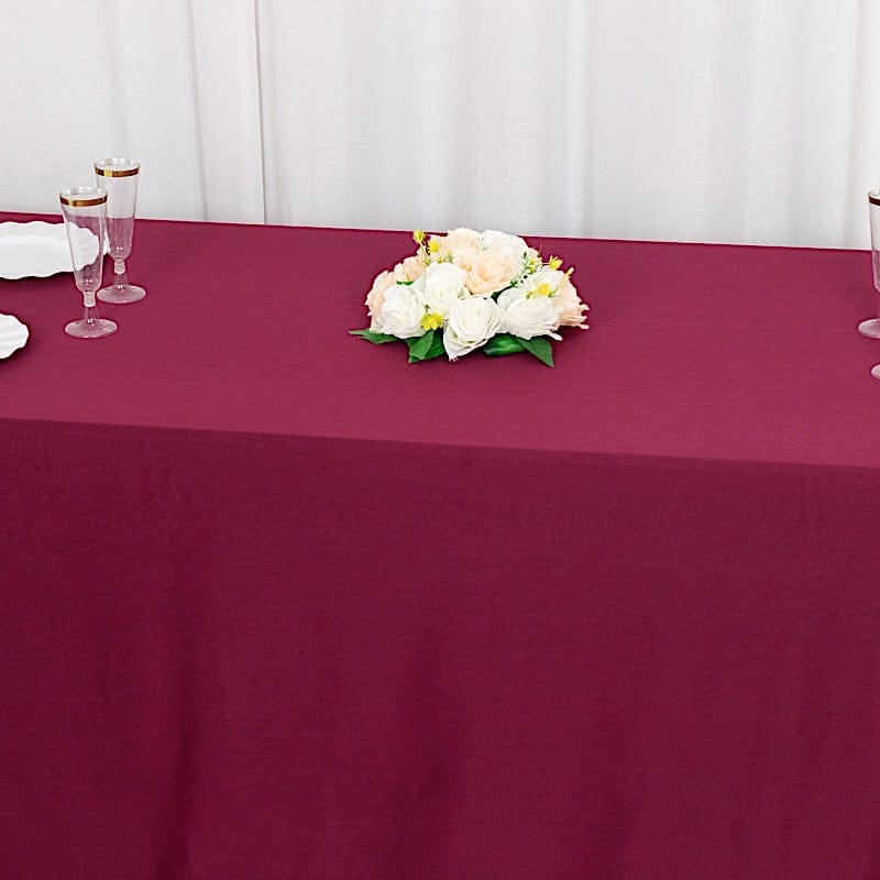 90" x 132" Scuba Polyester Rectangular Tablecloth