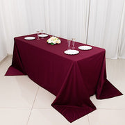 90" x 132" Scuba Polyester Rectangular Tablecloth