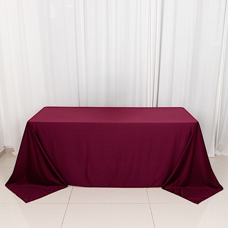 90" x 132" Scuba Polyester Rectangular Tablecloth