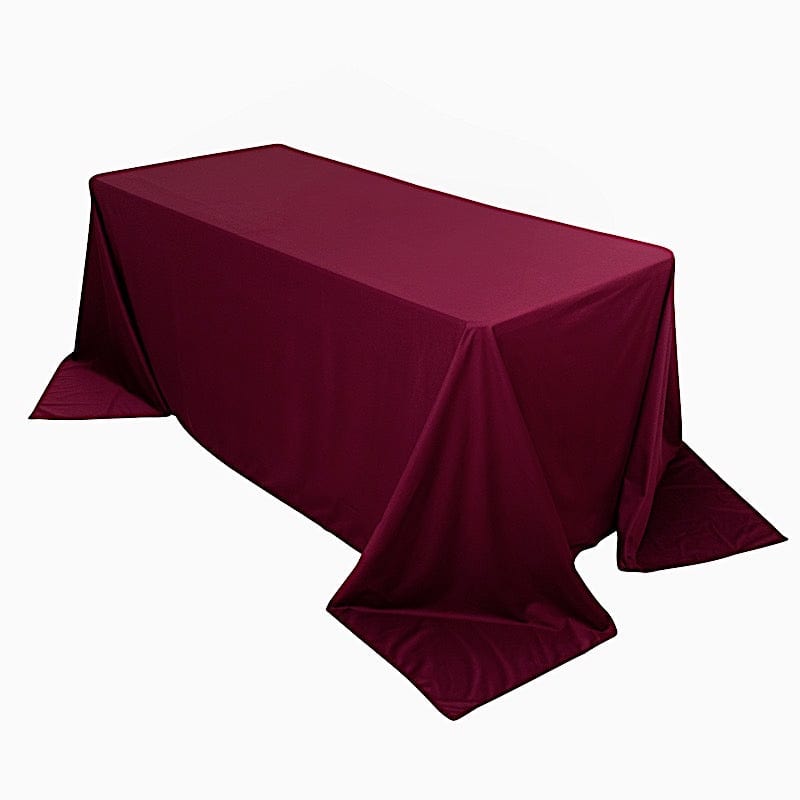 90" x 132" Scuba Polyester Rectangular Tablecloth