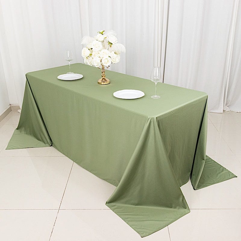 90" x 132" Scuba Polyester Rectangular Tablecloth
