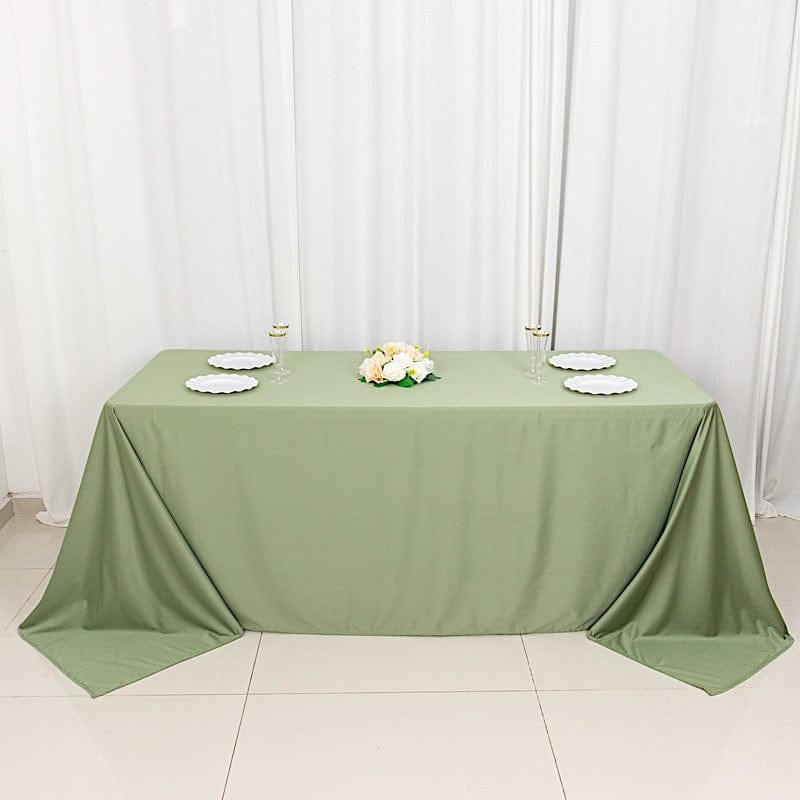 90" x 132" Scuba Polyester Rectangular Tablecloth