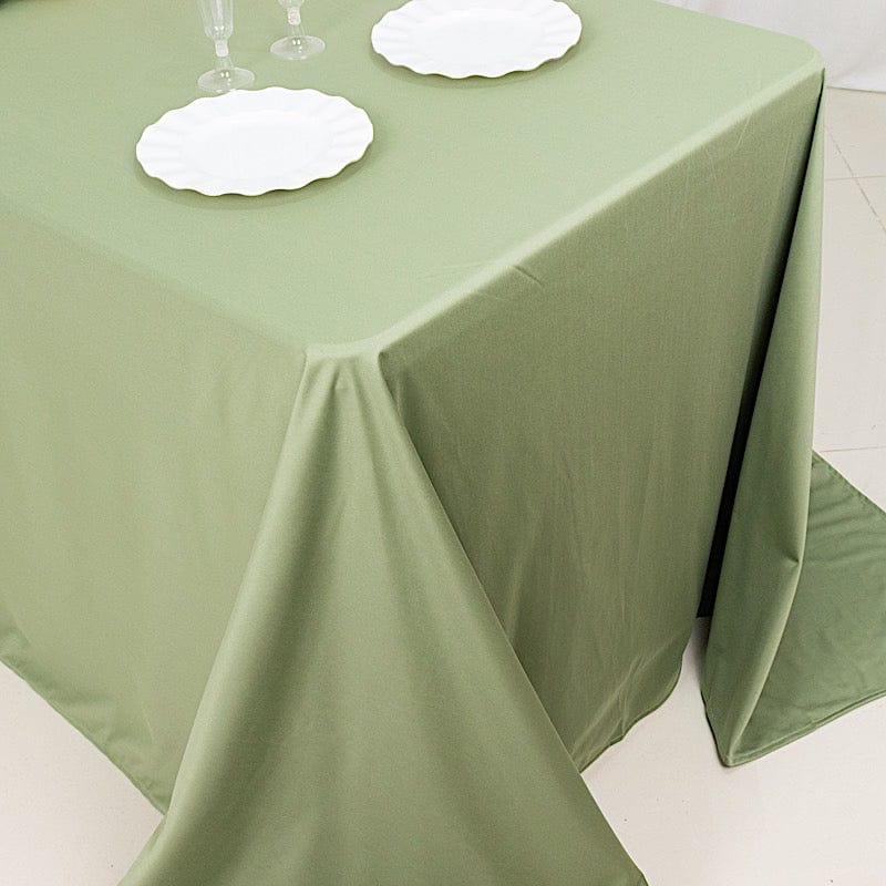 90" x 132" Scuba Polyester Rectangular Tablecloth