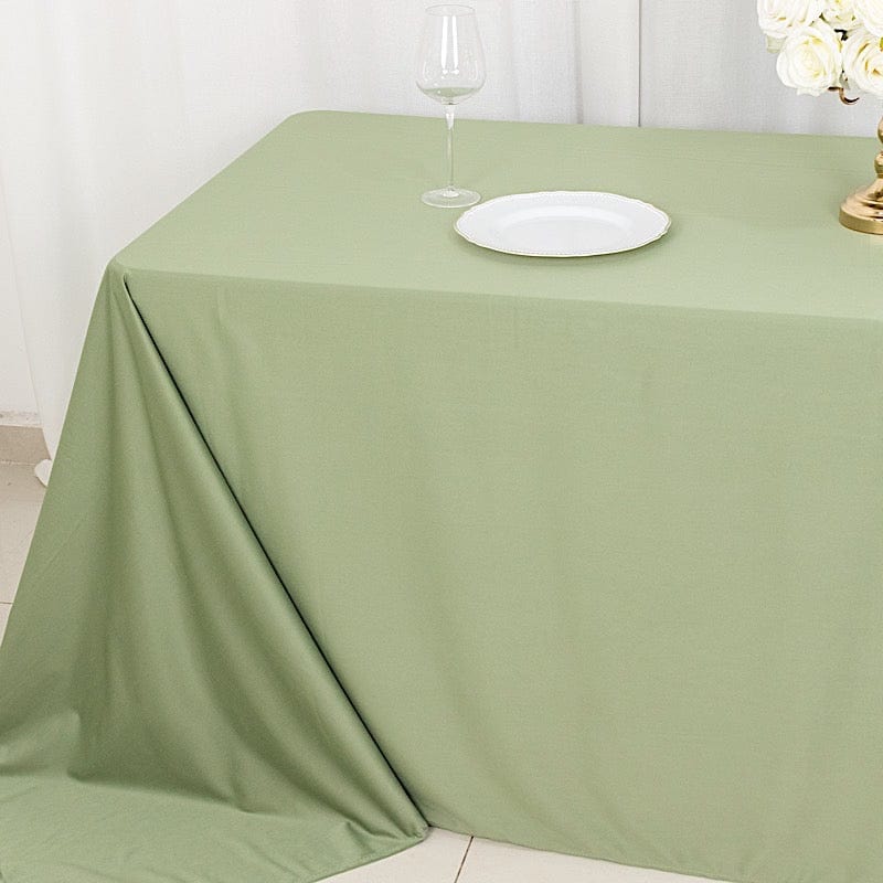 90" x 132" Scuba Polyester Rectangular Tablecloth