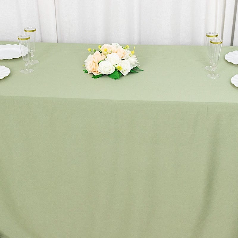 90" x 132" Scuba Polyester Rectangular Tablecloth
