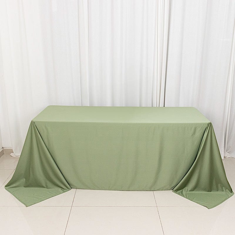 90" x 132" Scuba Polyester Rectangular Tablecloth