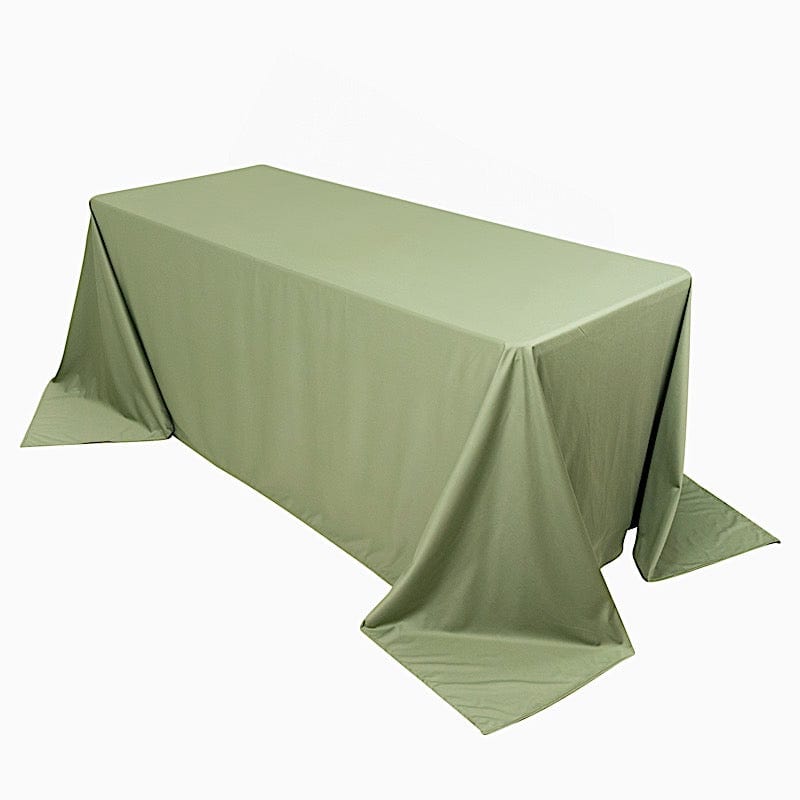 90" x 132" Scuba Polyester Rectangular Tablecloth