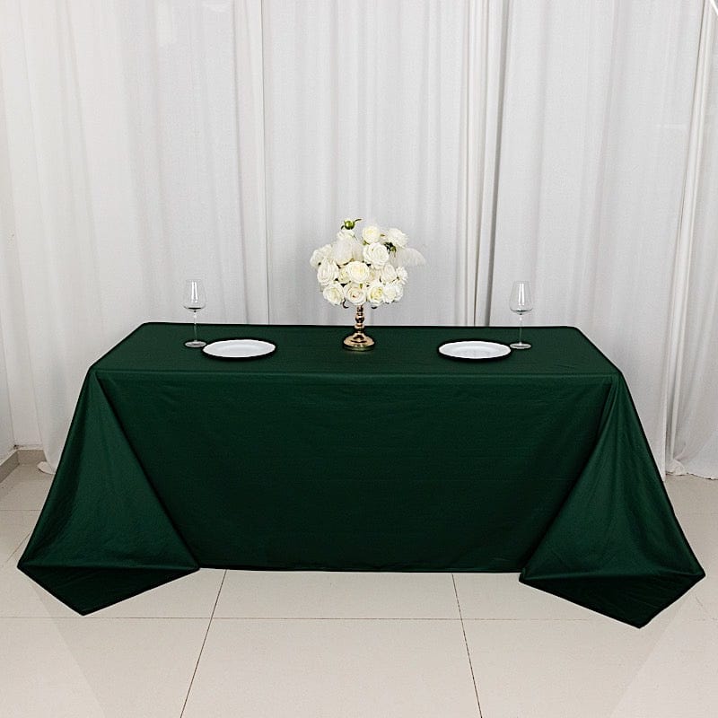 90" x 132" Scuba Polyester Rectangular Tablecloth