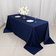 90" x 132" Scuba Polyester Rectangular Tablecloth