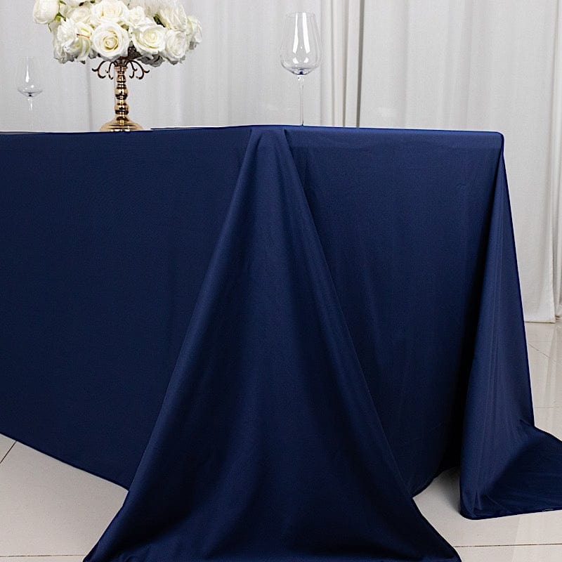 90" x 132" Scuba Polyester Rectangular Tablecloth
