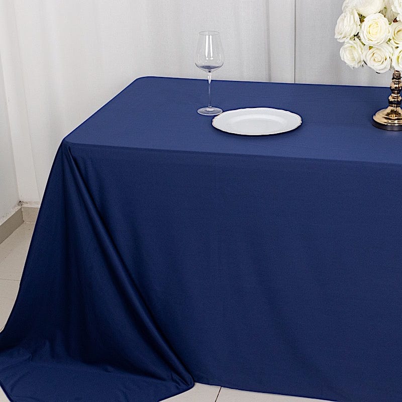 90" x 132" Scuba Polyester Rectangular Tablecloth