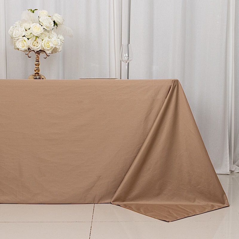 90" x 132" Scuba Polyester Rectangular Tablecloth