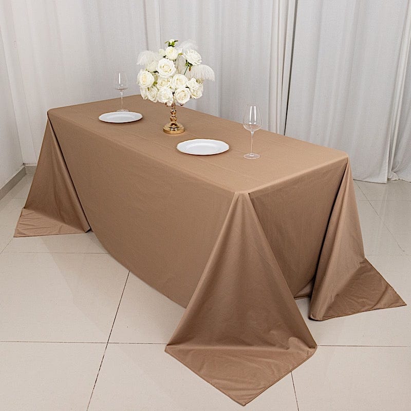 90" x 132" Scuba Polyester Rectangular Tablecloth