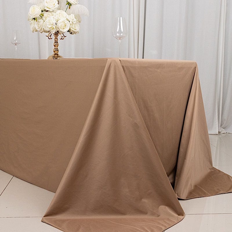 90" x 132" Scuba Polyester Rectangular Tablecloth