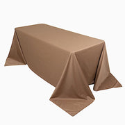 90" x 132" Scuba Polyester Rectangular Tablecloth