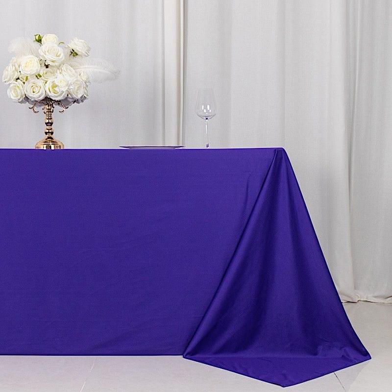 90" x 132" Scuba Polyester Rectangular Tablecloth