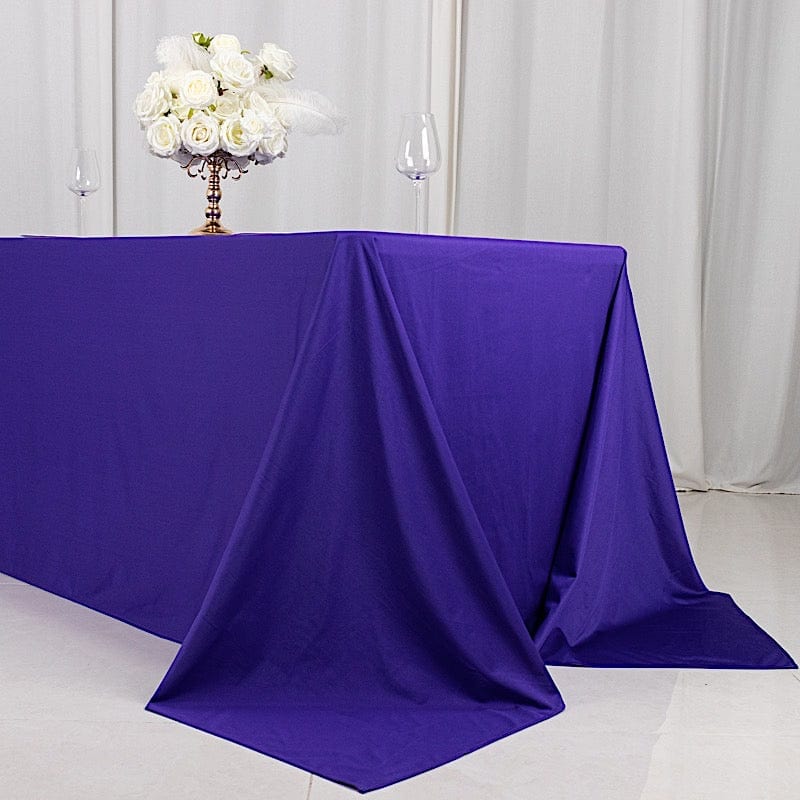 90" x 132" Scuba Polyester Rectangular Tablecloth