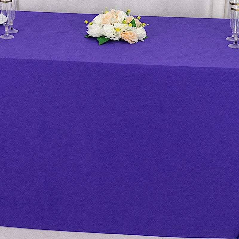 90" x 132" Scuba Polyester Rectangular Tablecloth