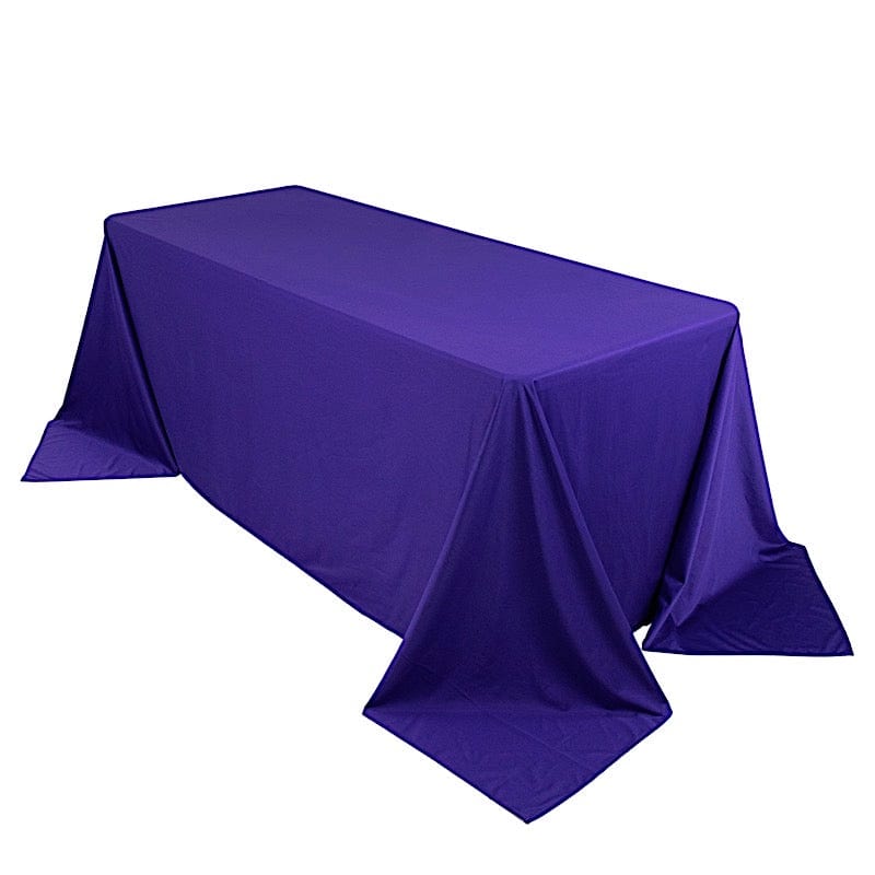 90" x 132" Scuba Polyester Rectangular Tablecloth