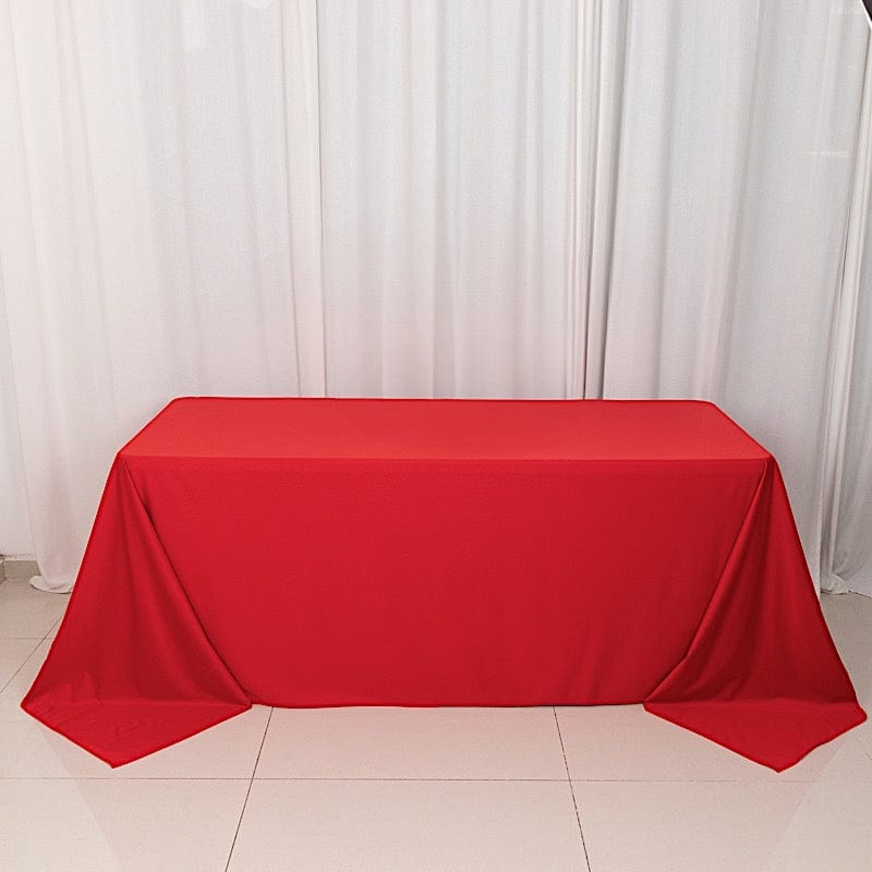 90" x 132" Scuba Polyester Rectangular Tablecloth
