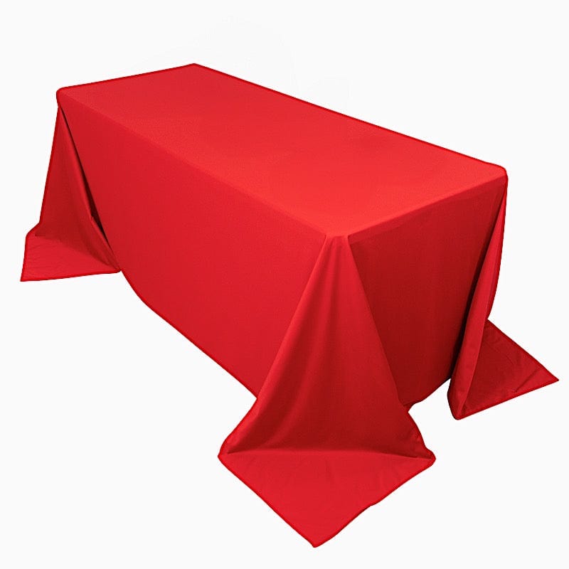 90" x 132" Scuba Polyester Rectangular Tablecloth